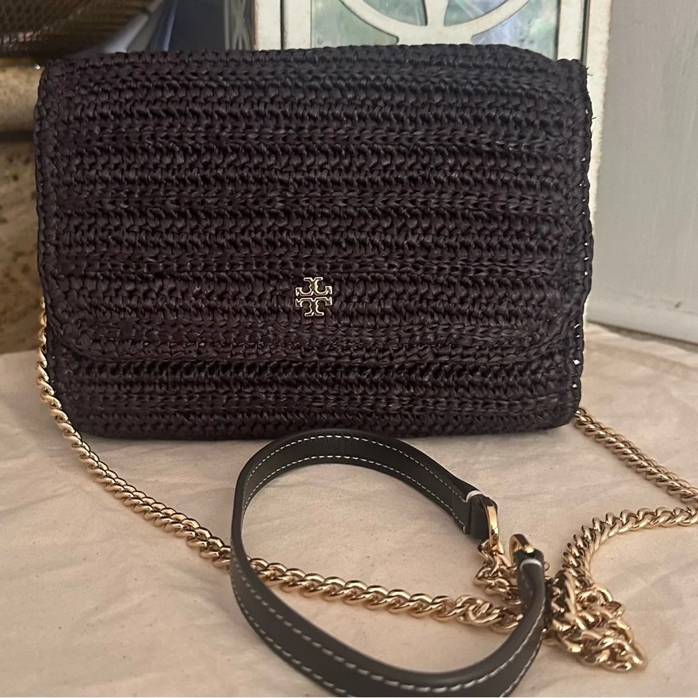 New Tory Burch Emerson chain wallet crossbody